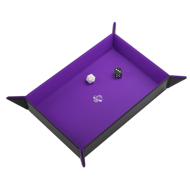 Gamegenic: Magnetic Dice Tray: Rectangular: Black/Purple