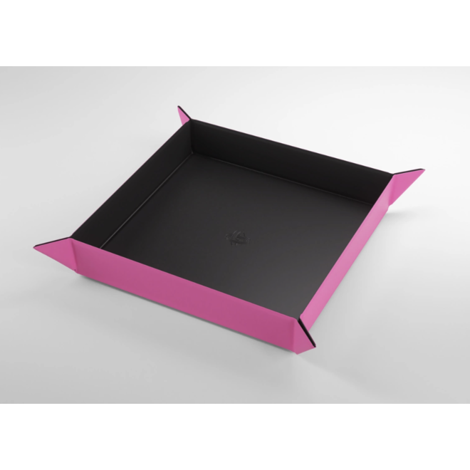 Gamegenic: Magnetic Dice Tray: Square: Black/Pink