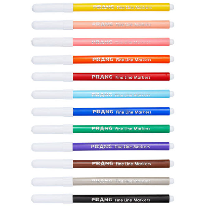 Prang Fine Line Markers - School Pack of 144 (12 Colours)