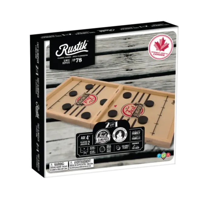 Rustik 2-In-1 Chess & Slingpuck
