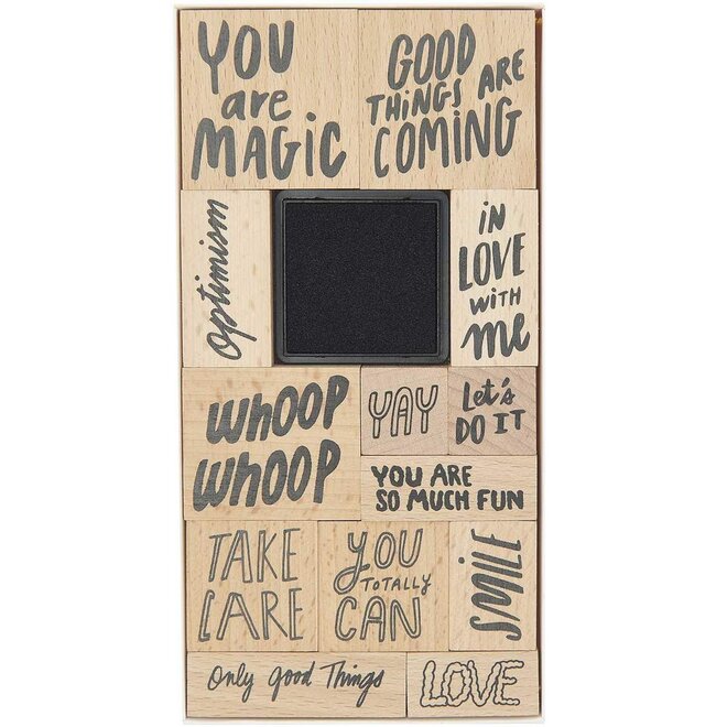 Paper Poetry Stamp Set, You Are Magic - 13-Piece