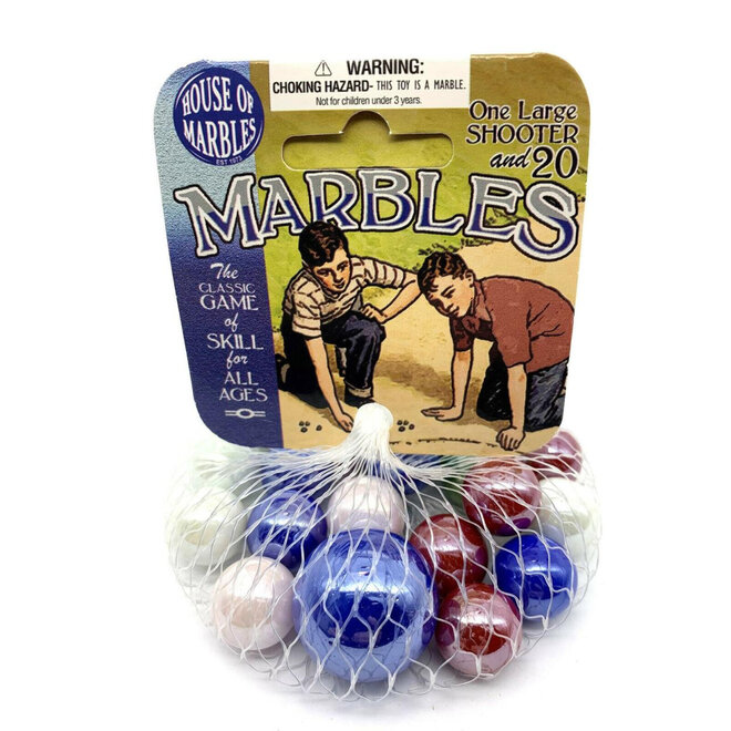 Classic Marbles In Net Bag