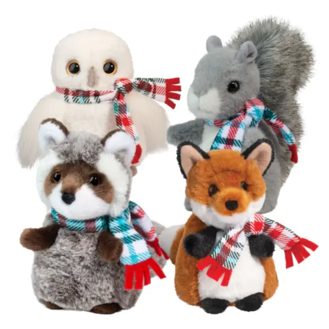 Douglas Cuddle Toy Plush Raccoon Winter Friend