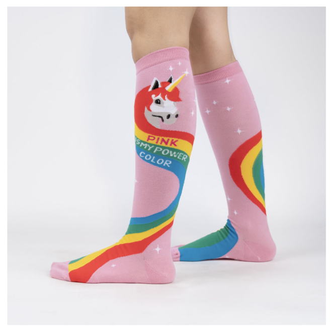 Sock It To Me - Knee High - Rainbow Mane