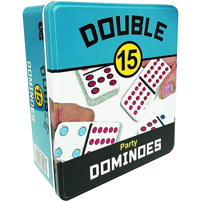 Double 15 Party Dominoes - DENTED TINS