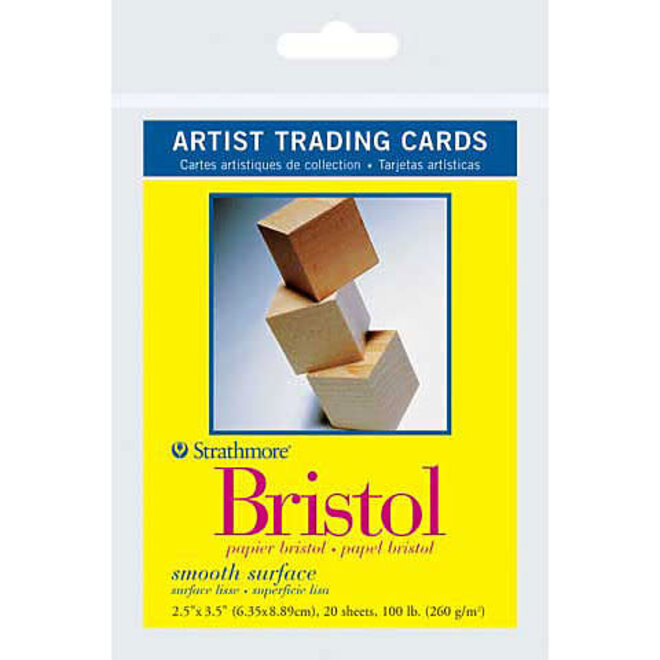 STRATHMORE ARTIST TRADING CARD BRISTOL - VELLUM 20PK