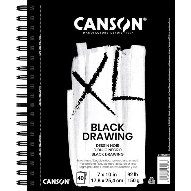 Canson XL Black Drawing Pad
