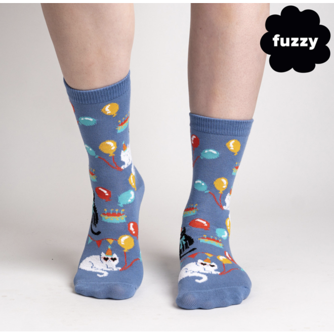 Sock It To Me - Women's Crew - A Purr-fect Day
