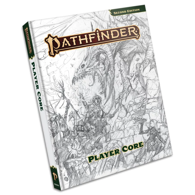 Pathfinder 2E: Player Core Sketch Cover (Remastered) (Book)