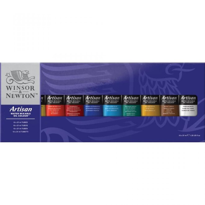Winsor Newton Artisan Water Mixable Oil Colour 37ml 10 Tube Set