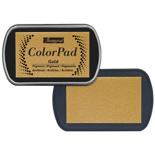 Jacquard ColorPad Pigment Inkpad Metallic Gold