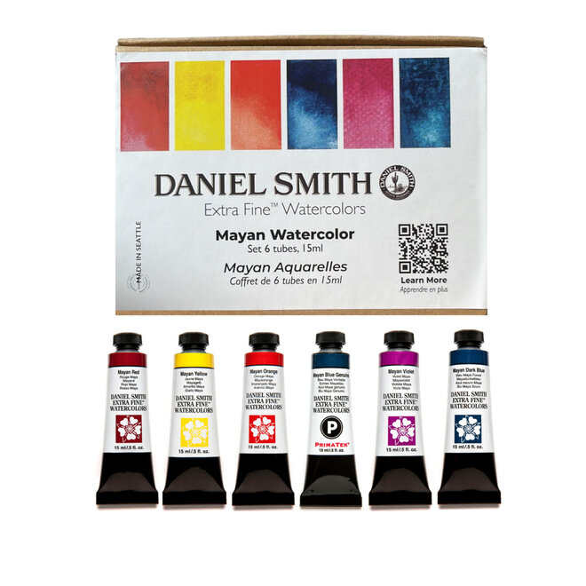 Daniel Smith 15ml Tube Watercolor Set, 6-Color Mayan Watercolor Set