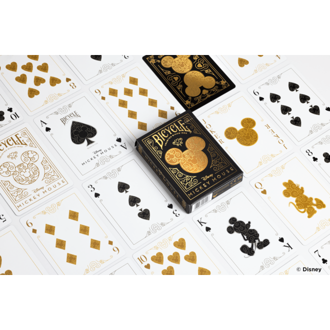 Bicycle Playing Cards - Disney Black & Gold Mickey