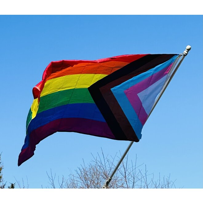 Progressive Pride Flag - Denier Nylon - 3'X6'
