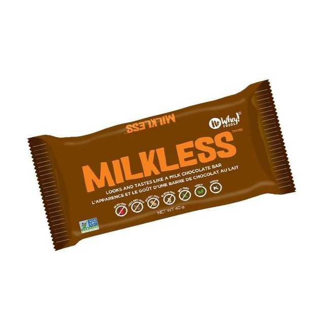 No Whey! Milkless Bars - Looks & Tastes Like A Milk Chocolate Bar - Vegan/Gf