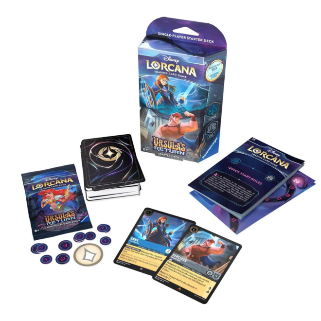 Pre-Order: Disney Lorcana: Ursula'S Return: Starter Deck: Sapphire & Steel --- Available May 17, 2024