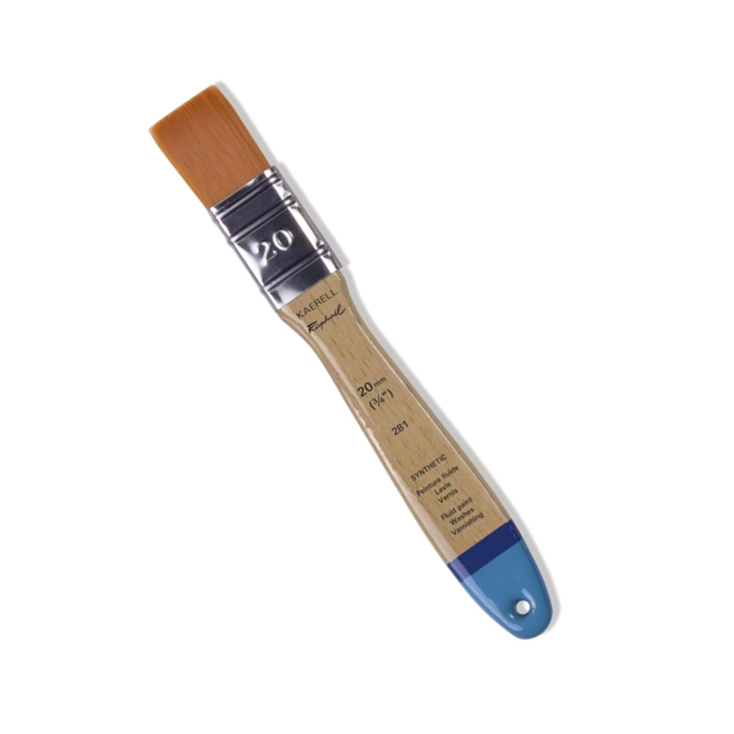 Raphael Kaerell Flat Varnishing Brushes, 20 (3/4")