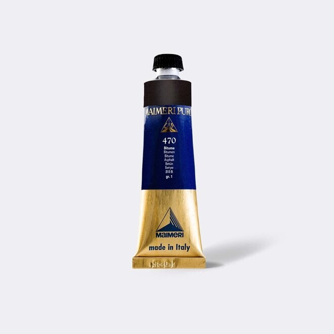 Maimeri Puro Extra Fine Oil Paint 40Ml Bitumen 470