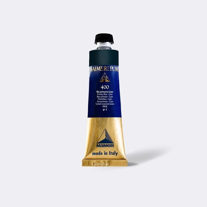 Maimeri Puro Extra Fine Oil Paint 40Ml Primary Blue - Cyan