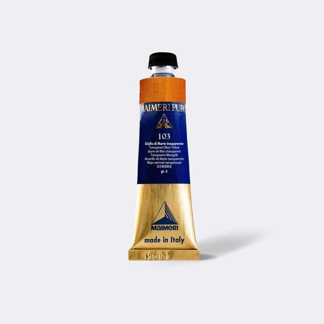 Maimeri Puro Extra Fine Oil Paint 40Ml Transparent Mars Yellow