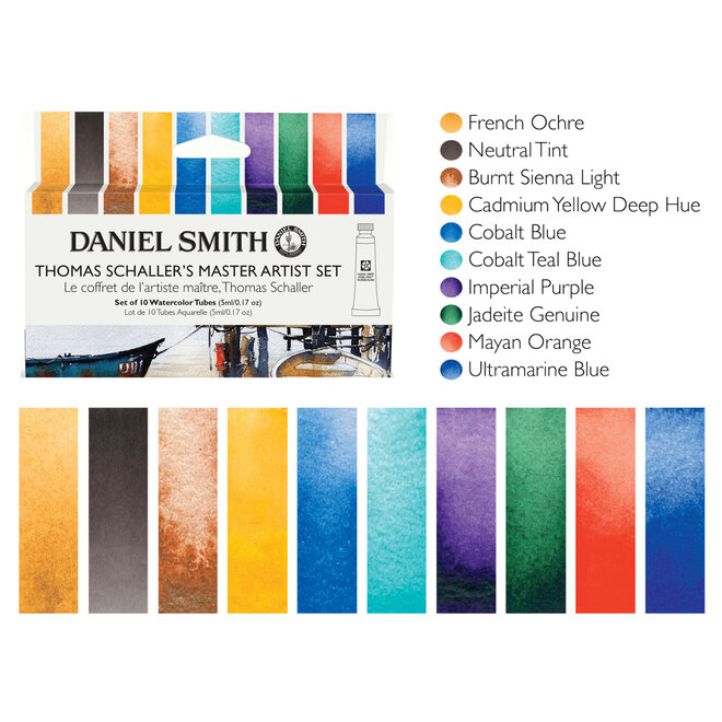 Daniel Smith Watercolors, Thomas Schaller'S Master Artist Set, Includes Ten 5Ml Tubes (285610427)