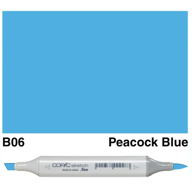 Copic Sketch B06 Peacock Blue