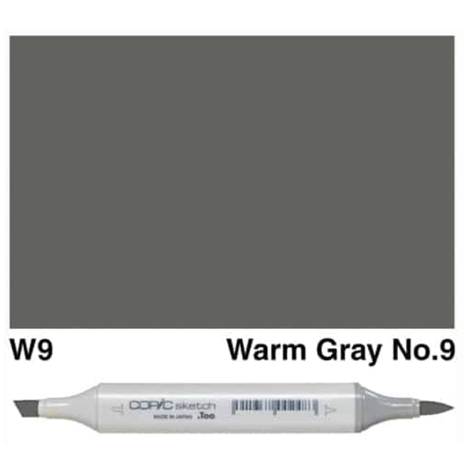 Copic Sketch W9 Warm Grey No. 9