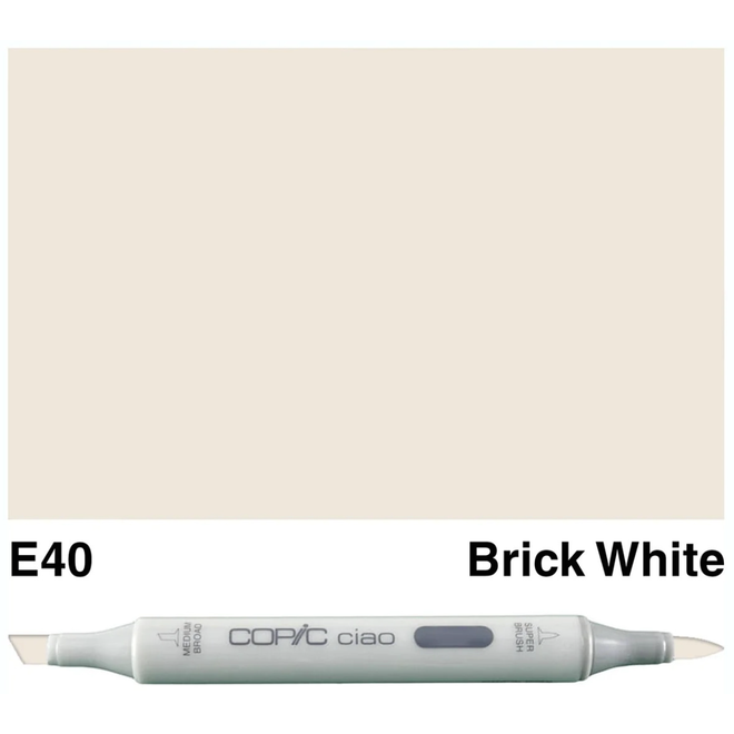 Copic Sketch E40 Brick White
