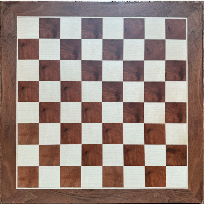 17" Wood Chess Board - Board Only