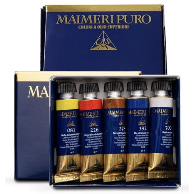 Maimeri Puro Extra Fine Oil Set 5 Tubes 15Ml