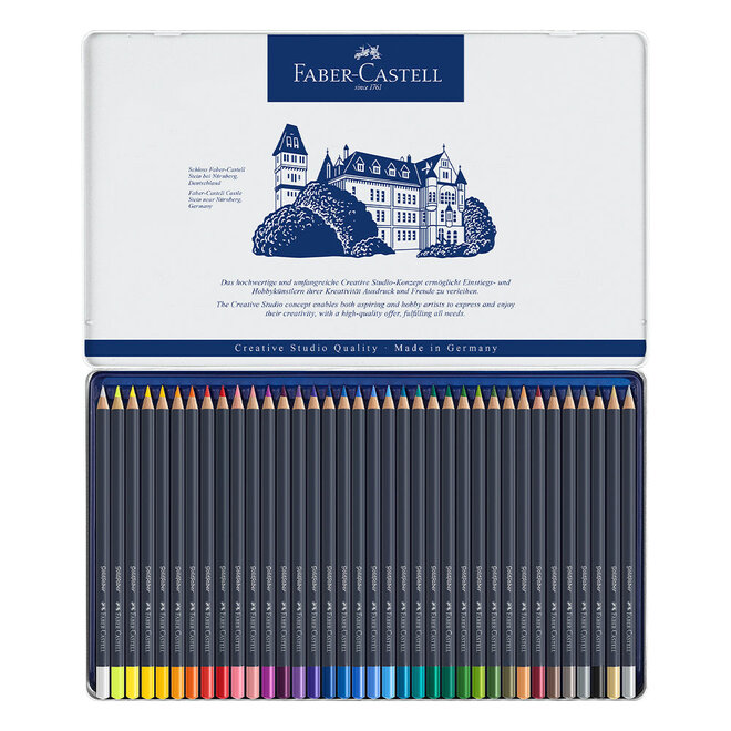 Faber-Castell Creative Studio Goldfaber Color Pencils - Tin Of 36