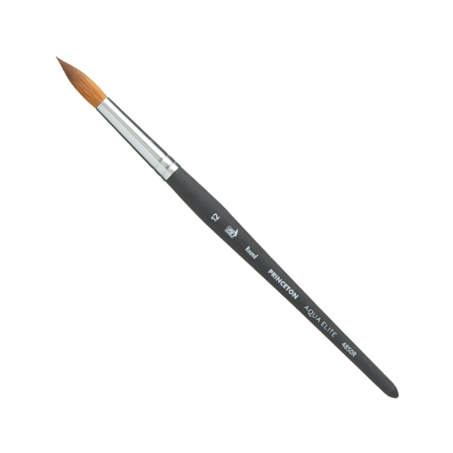 Princeton Aqua Elite Synthetic Kolinsky Sable Watercolor Brushes,  Round 12
