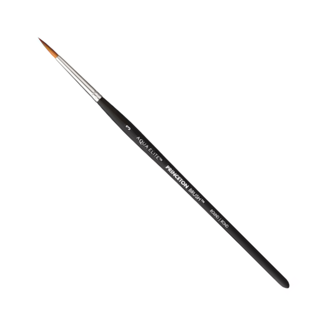 Princeton Aqua Elite Synthetic Kolinsky Sable Watercolour Brushes Brush Round 3