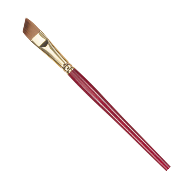 Princeton Heritage Synthetic Sable Watercolor & Acrylic Brushes, Angle Shader 3/8''