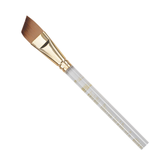Princeton Heritage Synthetic Sable Watercolor & Acrylic Brushes, Angle Wash 1''