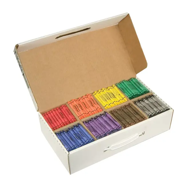 Prang Crayons Master Pack, 8 Colors (100 Each), 800 Count