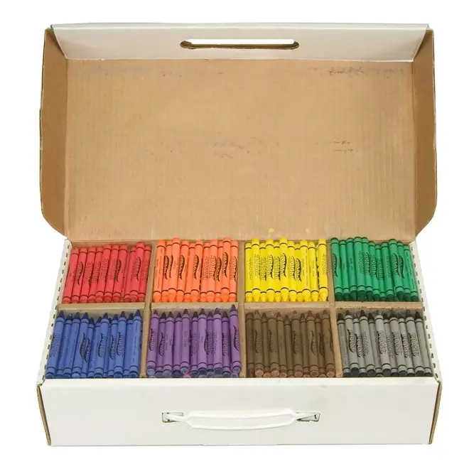 Prang Crayons Master Pack, 8 Colors (100 Each), 800 Count