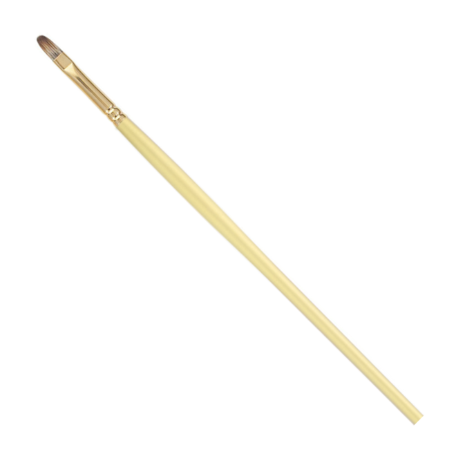 Princeton Imperial Synthetic Mongoose Oil & Acrylic Brushes, Short Filbert 6