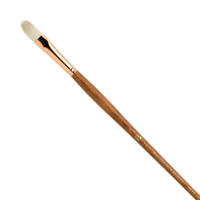 Princeton Refine Natural Bristle Oil & Acrylic Brushes,  Filbert 4
