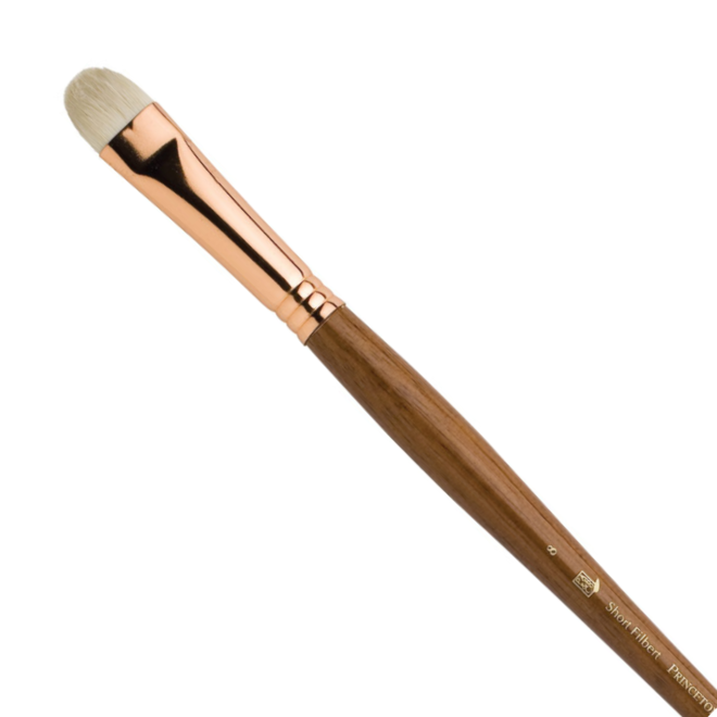Princeton Refine Natural Bristle Oil & Acrylic Brushes,  S Filbert 8