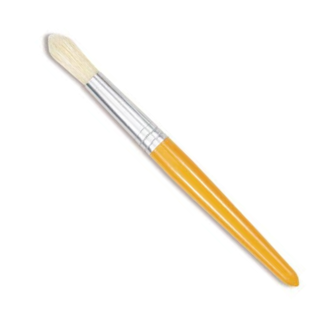 Children'S Round Brush, Natural Bristle