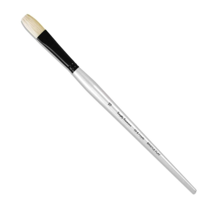 Simply Simmons Long Handle Chungking Bristle Flat 10