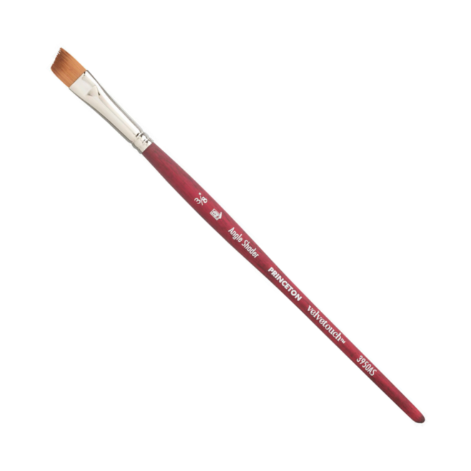 Princeton Velvetouch Mixed Media Brush - Angle Shader 1/2