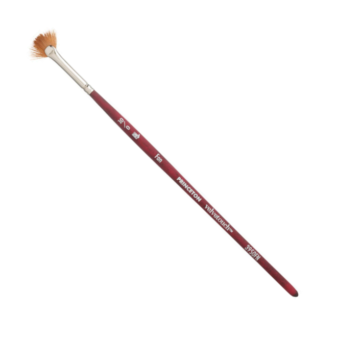 Princeton Velvetouch Mix Media Brush Fan 10/0