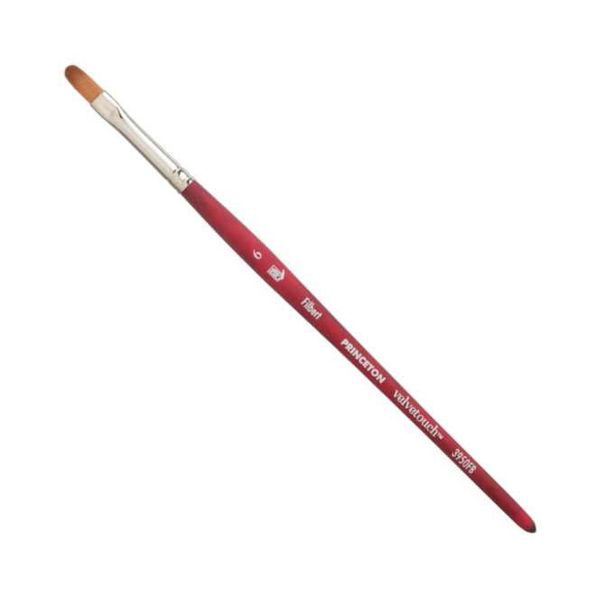 Princeton Velvetouch Mixed Media Brush - Filbert 8