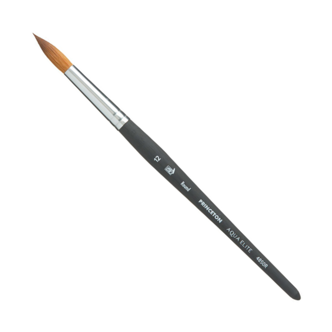 Princeton Aqua Elite Synthetic Kolinsky Sable Watercolor Brushes,  Round 4