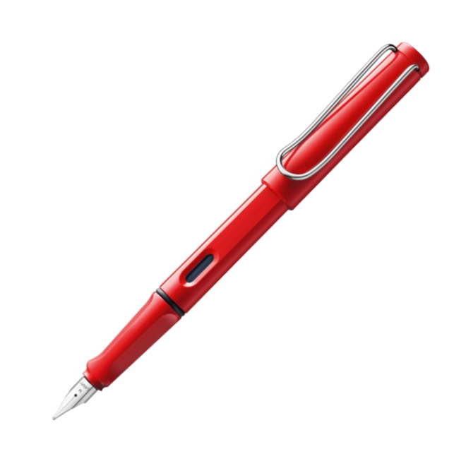 Lamy Safari Fountain Pen - Red Fine
