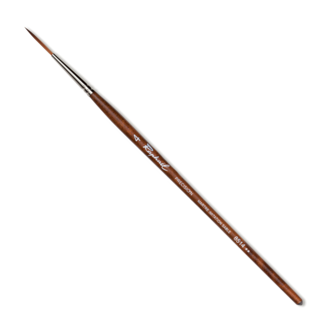 Raphael Precision Synthetic Sable Brush - Short Handle - Liner 4