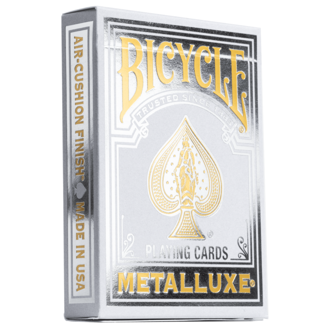 Bicycle Playing Cards - Metalluxe Silver