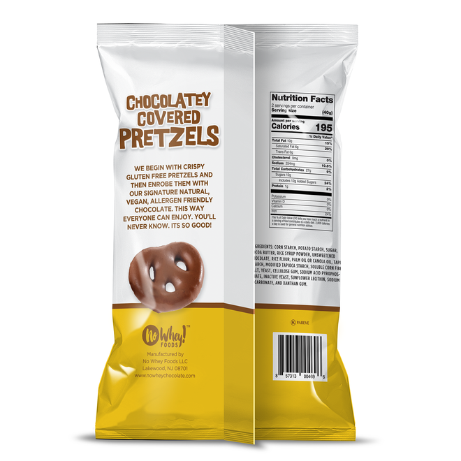 No Whey! Chocolatey Pretzels - 80g - Vegan/GF